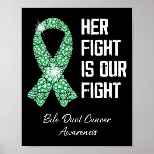 Fight Is Our Fight Bile Duct Cancer Awareness Mont Poster