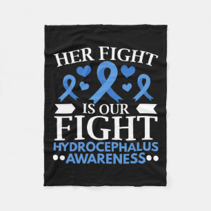 Fight Is Our Fight Brain Tumour Hydrocephalus Awar Fleece Blanket