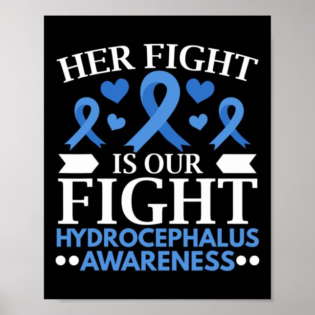 Fight Is Our Fight Brain Tumour Hydrocephalus Awar Poster (Front)