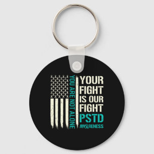 Fight Is Our Fight - Ptsd Awareness  Key Ring