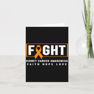Fight kidney cancer awareness - kidney cancer card
