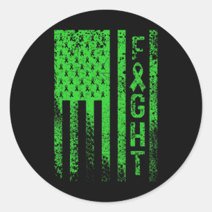 Fight Kidney Disease Awareness Classic Round Sticker