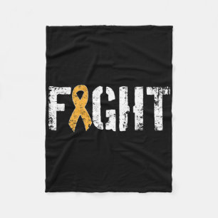 Fight Leukaemia Cancer Military Style Awareness Ri Fleece Blanket