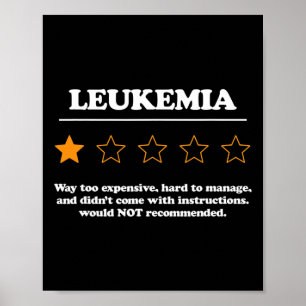 Fight Leukaemia Design For A Leukaemia Survivor Poster