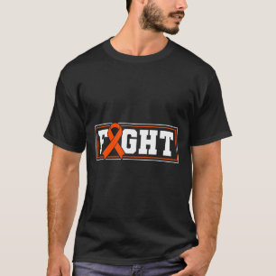 Fight Leukaemia Orange Ribbon T-Shirt