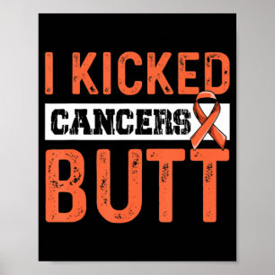 Fight Leukaemia Quote for a Blood Cancer Survivor Poster