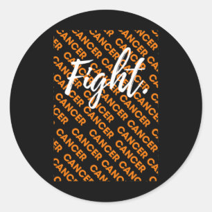 fight leukaemia together blood cancer awareness  classic round sticker