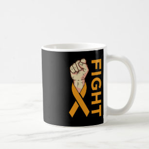 Fight Leukemia Cancer Orange Ribbon Awareness Supp Coffee Mug