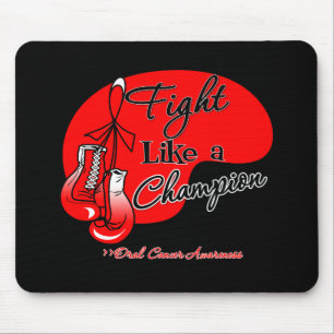 Fight Like a Champion Oral Cancer Mouse Pad