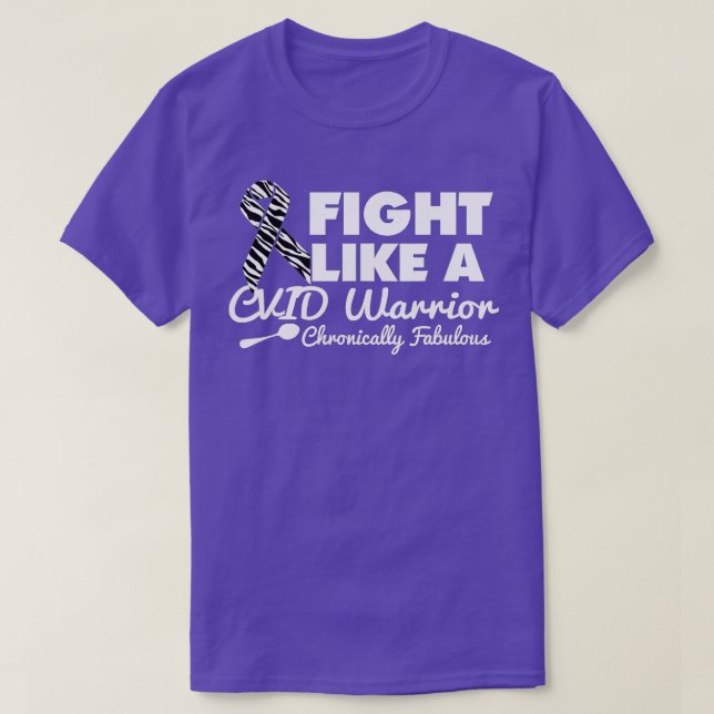 Fight Like A CVID Warrior  T-Shirt (Design Front)