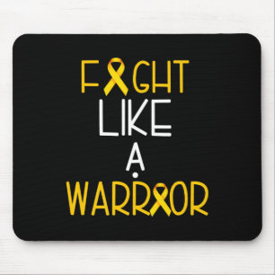 Fight Like a Warrior Childhood Cancer Awareness T Mouse Pad