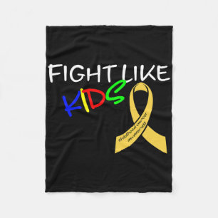 Fight Like Kids Childhood Cancer Awareness Month G Fleece Blanket