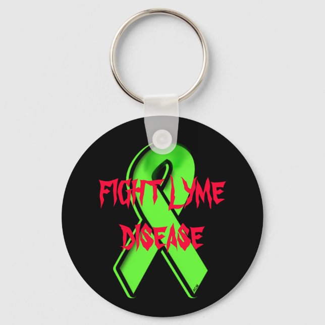 FIGHT LYME DISEASE 2 KEY RING (Front)