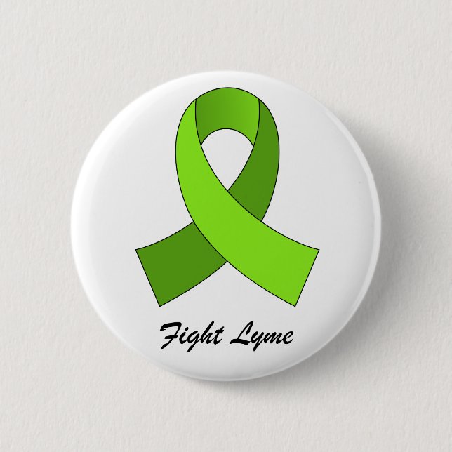 Fight Lyme Ribbon Pin (Front)