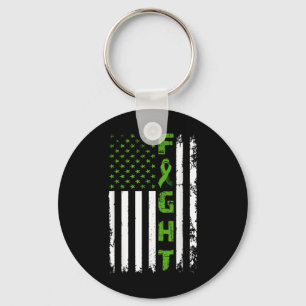 Fight Mental Health American Flag Awareness Surviv Key Ring