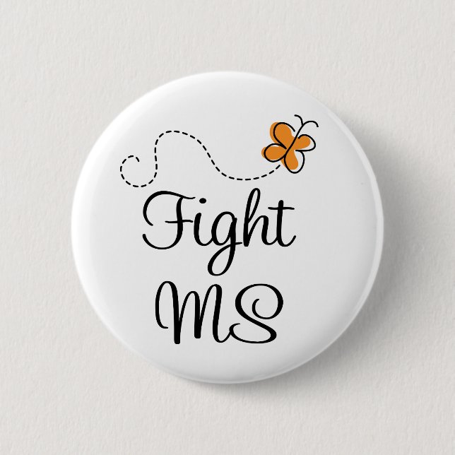 Fight Multiple Sclerosis Button (Front)