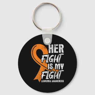 Fight My Fight Leukaemia Awareness Ribbon Leukaemi Key Ring
