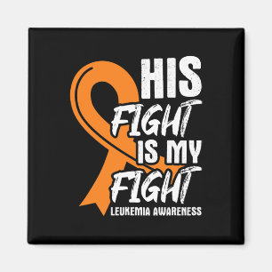 Fight My Fight Leukaemia Awareness Ribbon Leukaemi Magnet