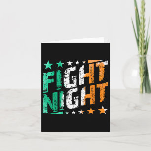 Fight Night Boxing Mma Or Boxing Fan Themed Card
