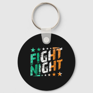 Fight Night Boxing Mma Or Boxing Fan Themed  Key Ring