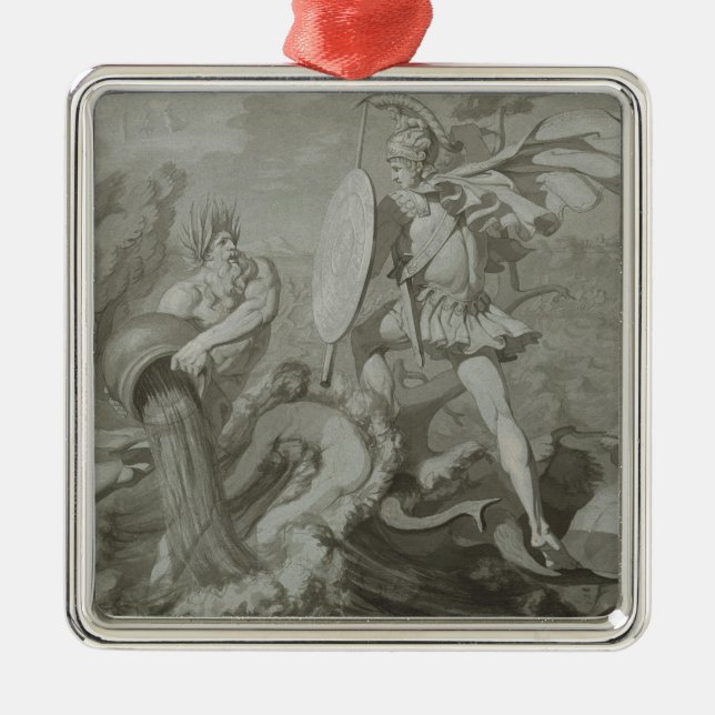 Fight of Achilles with the River Scamander Metal Ornament (Front)