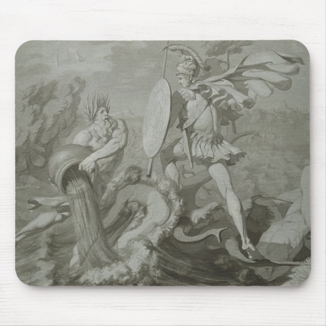 Fight of Achilles with the River Scamander Mouse Pad (Front)