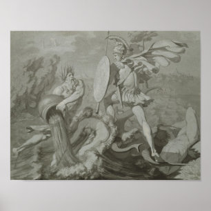 Fight of Achilles with the River Scamander Poster