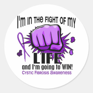 Fight Of My Life 2 Cystic Fibrosis Classic Round Sticker