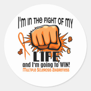 Fight Of My Life 2 Multiple Sclerosis Classic Round Sticker