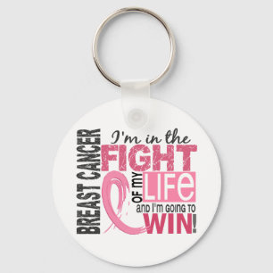 Fight Of My Life Breast Cancer Key Ring