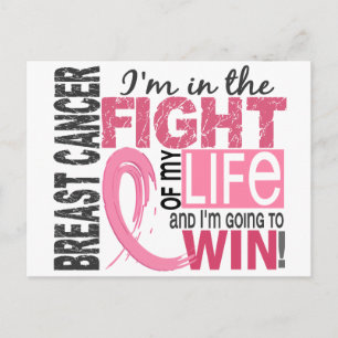 Fight Of My Life Breast Cancer Postcard