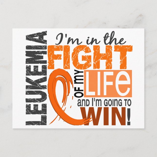 Fight Of My Life Leukaemia Postcard (Front)