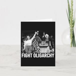 Fight Oligarchy Bernie Sanders And Aoc Freedom Us Card