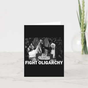 Fight Oligarchy Bernie Sanders And Aoc Freedom Us Card