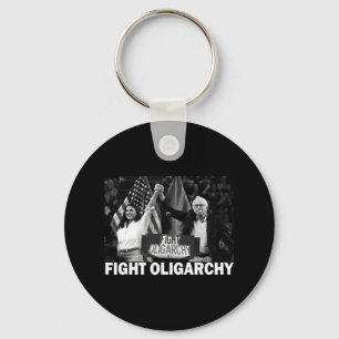 Fight Oligarchy Bernie Sanders And Aoc Freedom Us  Key Ring