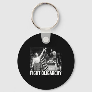 Fight Oligarchy, Protest And Resist With Bernie Sa Key Ring