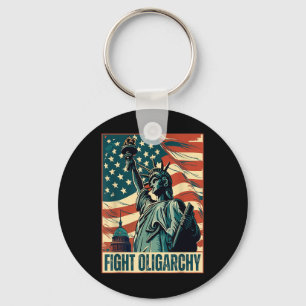 Fight Oligarchy - Stand Against Corporate Greed Ac Key Ring