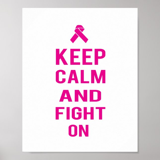 Fight On Pink (standard picture frame size) Poster (Front)