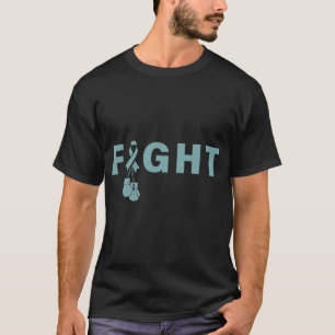 Fight Ovarian Cancer Awareness Warrior Girl T-Shirt