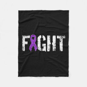 Fight Pancreatic Cancer - Military Style Awareness Fleece Blanket