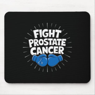 Fight Prostate Cancer Blue Ribbon Boxing Prostate Mouse Pad
