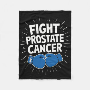 Fight Prostate Cancer Funny Saying Boxing Lover Me Fleece Blanket