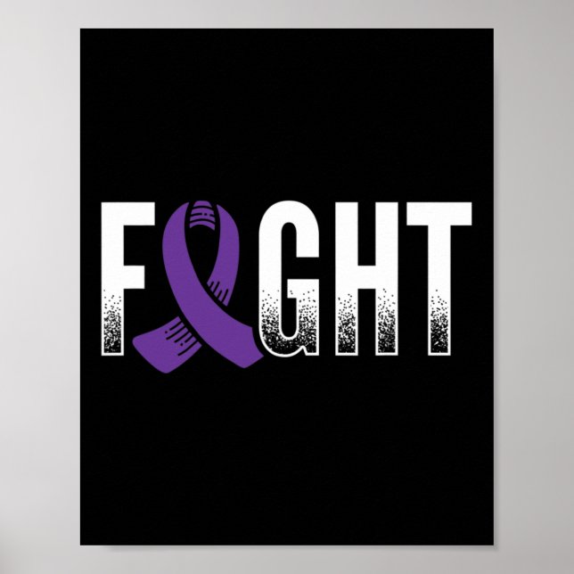 Fight Purple Epilepsy Awareness  Poster (Front)