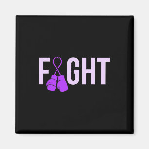 Fight Purple Ribbon Heimerheimer's Disease Awarene Magnet