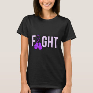 Fight Purple Ribbon Heimerheimer's Disease Awarene T-Shirt