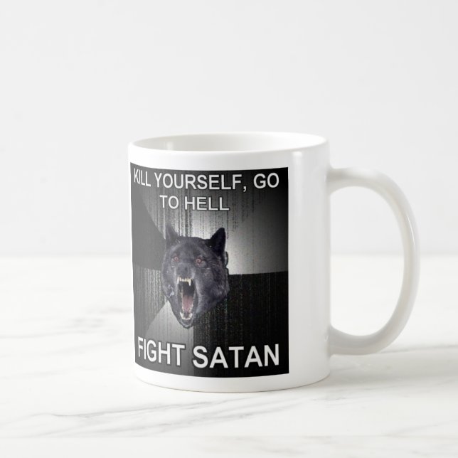 Fight Satan Coffee Mug (Right)