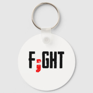 Fight Semicolon Mental Health Support Suicide Surv Key Ring