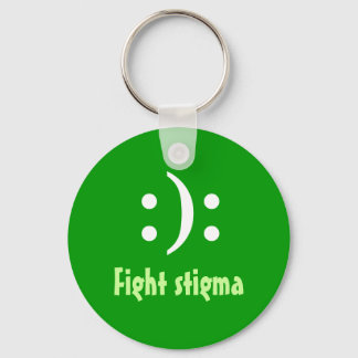 :):, Fight stigma Key Ring