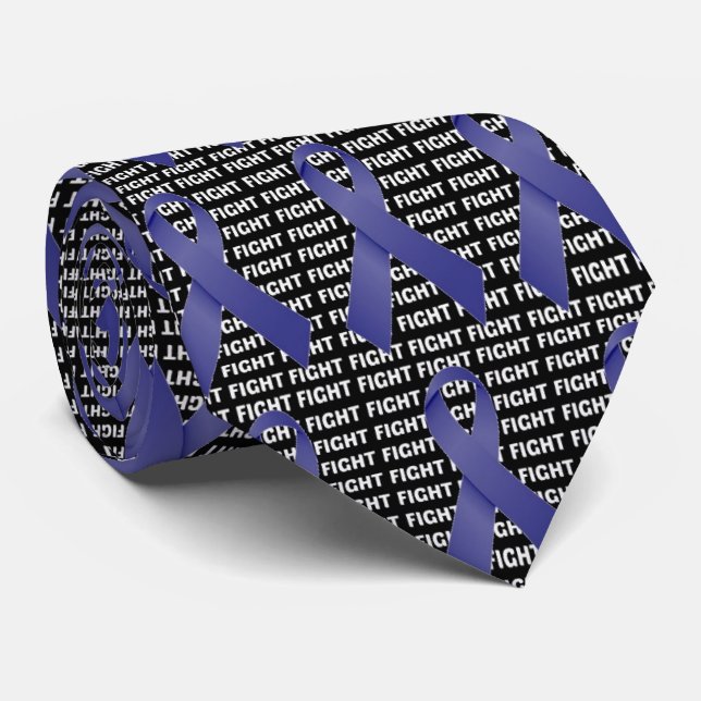 Fight Stomach Cancer Periwinkle Ribbon Tie (Rolled)