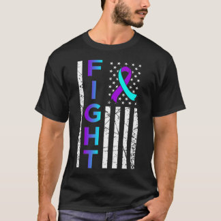 Fight Suicide Awareness And Prevention American Fl T-Shirt